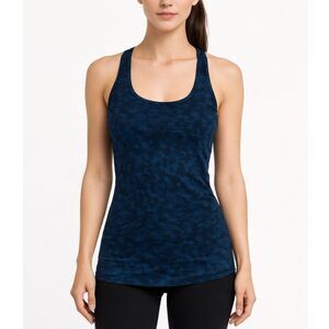 Lululemon Studio Racerback‎ Women’s XS Harbor Blue Tank Active Athleisure Fitted